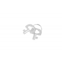 Наручники металеві Chisa Hi-Basic Fur-lined Handcuffs з чорним хутром