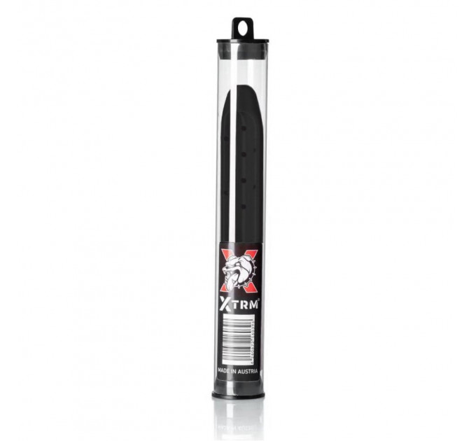 Насадка для анального душу XTRM O Clean, чорна, 17.5 х 2.5 см