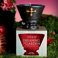 Низкотемпературная восковая свеча UPKO DREAMING of GARDEN, черная