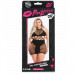 Платье с открытой спиной Pink Lipstick Girl Gone Bad Dress, черный, Plus Size