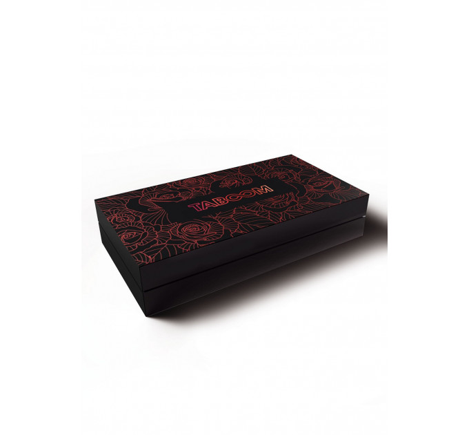 Поножи на щиколотку черные Taboom Wild Roses Ankle Cuffs с декоративными красными розами