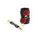 Поножи на щиколотку черные Taboom Wild Roses Ankle Cuffs с декоративными красными розами