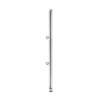 Распорка с четырьмя колечками Sinner, серебряная, 61.5 см