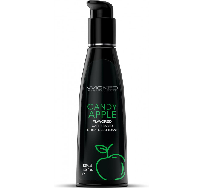 Їстівний лубрикант зі смаком яблука WICKED AQUA 120 мл