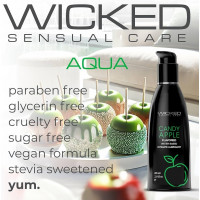 Съедобный лубрикант со вкусом яблока Wicked Candy Apple на водной основе, 120 мл