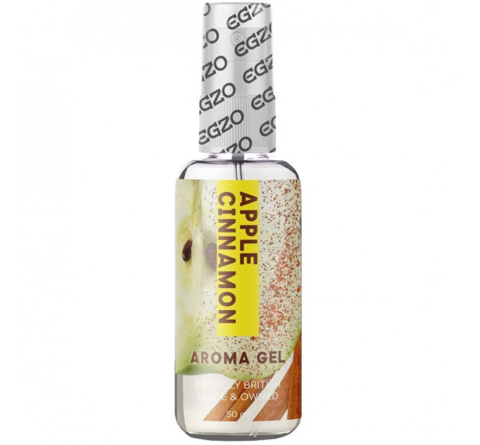 Съедобный гель-лубрикант EGZO AROMA GEL - Яблоко с корицей, 50 мл