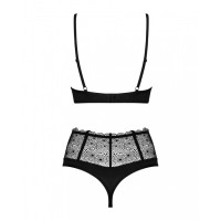 Сексуальный комплект Obsessive Sharlotte 2-pcs set black S/M