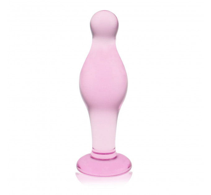 Стеклянная Анальная пробка 4,5" Glass Romance Pink