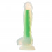 Светящийся фаллоимитатор Dream Toys RADIANT SOFT SILICONE GLOW IN THE DARK DILDO SMALL GREEN