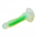 Светящийся фаллоимитатор Dream Toys RADIANT SOFT SILICONE GLOW IN THE DARK DILDO SMALL GREEN