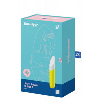 Віброкуль з плоским вигнутим наконечником Satisfyer Ultra Power Bullet 7 жовтий