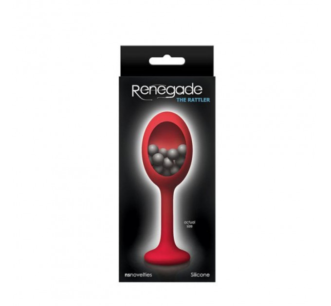 Унікальна анальна пробка RENEGADE Rattler RED