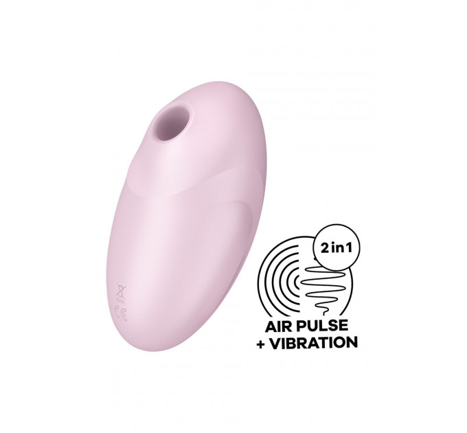 Вакуумний клітор стимулятор Satisfyer Vulva Lover 3 з вібрацією, рожевий