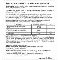 Возбуждающие капсулы для женщин HOT ERO Energy Caps (цена за упаковку, 5 капсул)