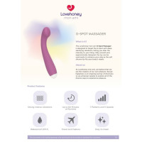 Вибратор для точки G Lovehoney Mon Ami G-spot, фиолетовый