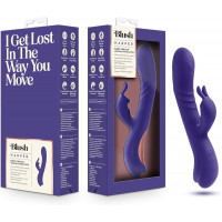 Вибратор кролик Blush Harper с G-точечной стимуляцией, синий