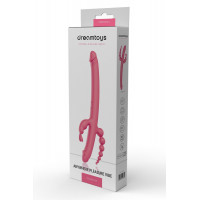 Вібратор із 4 стимулюючими кінцями Dreamtoys Anywhere Pleasure Vibe Essentials, рожевий