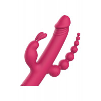 Вібратор із 4 стимулюючими кінцями Dreamtoys Anywhere Pleasure Vibe Essentials, рожевий