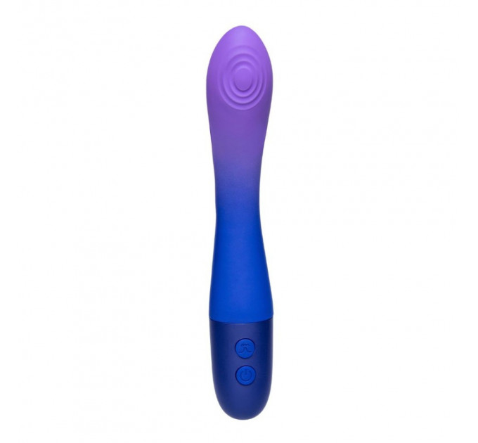 Вибратор с пульсатором Every Night Toys для точки G, сине-фиолетовый градиент