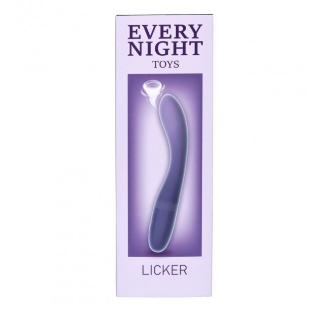 Вибратор с пульсатором Every Night Toys для точки G, сине-фиолетовый градиент