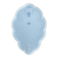 Вибратор Satisfyer Cloud Dancer с вакуумной стимуляцией клитора, голубой