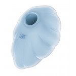 Вибратор Satisfyer Cloud Dancer с вакуумной стимуляцией клитора, голубой