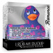 Вибратор уточка для клиторальной стимуляции Big Teaze Toys Rub My Duckie синяя в сердечках