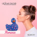 Вибратор уточка для клиторальной стимуляции Big Teaze Toys Rub My Duckie синяя в сердечках