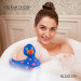 Вибратор уточка для клиторальной стимуляции Big Teaze Toys Rub My Duckie синяя в сердечках