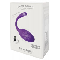 Виброяйцо с дистанционным пультом управления Adrien Lastic Smart Dream силиконовое, фиолетовое