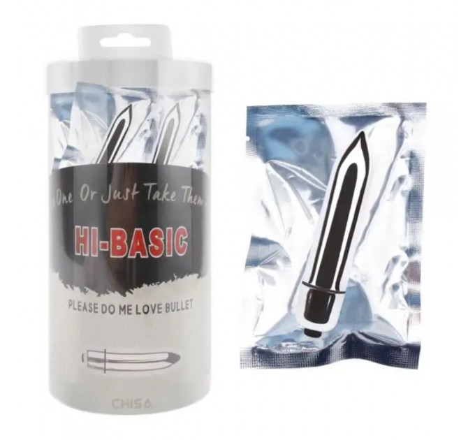 Вибропуля Chisa Hi-Basic 6.5 * 1,5 см в пакете, серебрянный