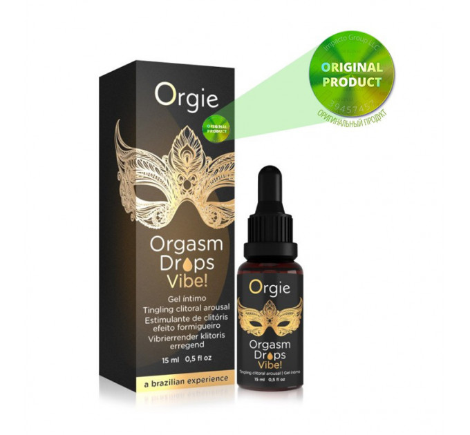 Кліторальні краплі з вібрацією ORGASM DROPS VIBE - 15 мл