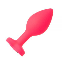 Анальная Pink Silicone Heart Light Pink,M