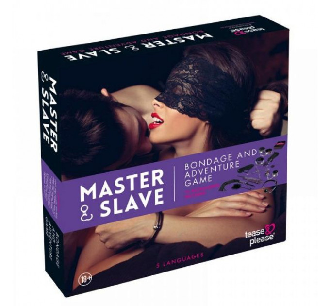F61278 набір БДСМ 10 шт Master Slave BDSM Kit tijgerprint Purpele