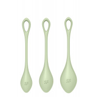 Набор вагинальных шариков Satisfyer Yoni Power 2 light, зеленый