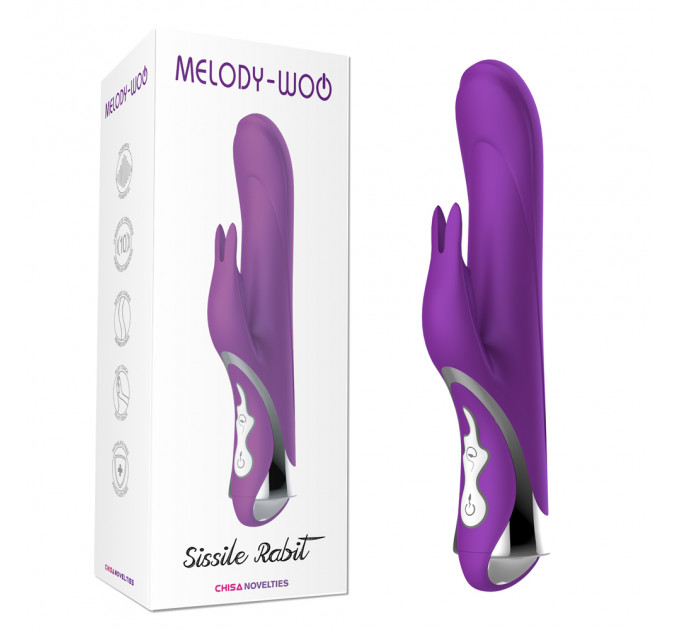 Вибратор кролик Chisa Melody Woo Sissile Rabit Purple