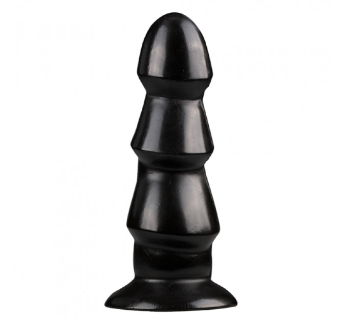 Анальный плаг для фистинга All Black AB40 12 см х 6 см, черный
