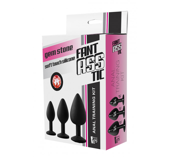 Набір анальних пробок Dream Toys Fantasstic Red Stone