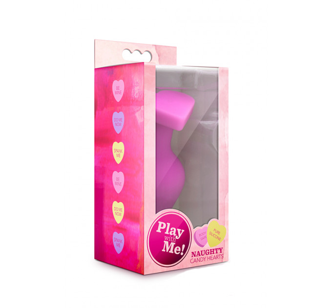 Анальний плаг PLAY WITH ME CANDY HEART BE MINE PINK