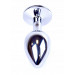 Анальная пробка с камнем Plug-Jewellery Silver PLUG- Pink размер S
