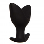 Анальна пробка з пелюстками "Лотос" Chisa Black Mont чорна, S