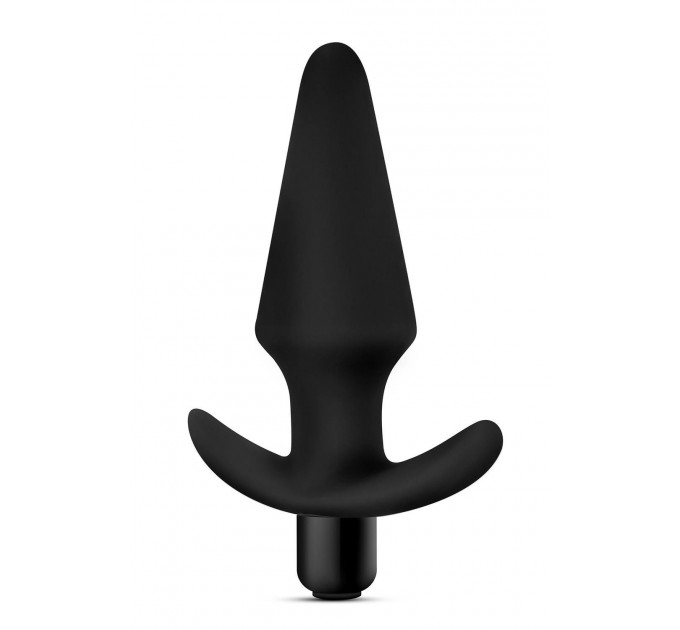 Анальная пробка с вибрацией Blush Anal Adventures черная, 12.7 х 3.8 см