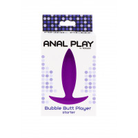 Анальная пробка Toy Joy Anal Play Bubble Butt Player Starter пурпурная, 10х2,5 см