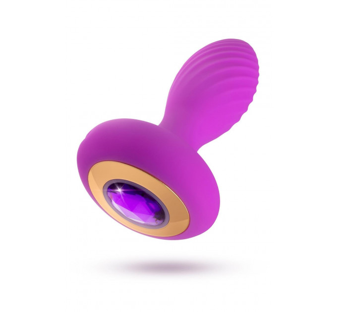 Анальний вібратор зі стразом Blush Oh My Gem Charm Amethyst колір фуксія