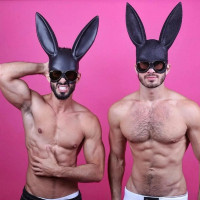 Блестящая маска кролика Leg Avenue Glitter masquerade rabbit mask O/S