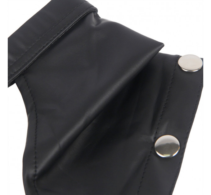 Боді-портупея чоловіча Star Night з обмежувачами та блискавкою, чорна, M