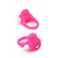 Ерекційне вібраційне кільце з вусиками Dream Toys Rings of Love рожеве