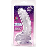 Фалоімітатор люмінесцентний реалістичний на присосці Dream Toys Jelly Joy Luminous прозорий