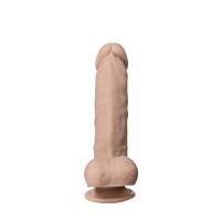 Фаллоимитатор реалистичный Silexd Real Skin Model 1 (9") на присоске, бежевый
