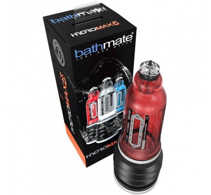 Гидропомпа для увеличения пениса Bathmate HYDROMAX 5 черно-красная